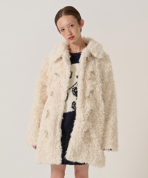 フェイクファー ダッフルコート TINA：JOJUN（ダッフルコート）｜TINA