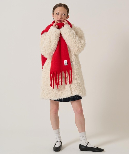 フェイクファー ダッフルコート TINA：JOJUN 新品未使用 TINA：JOJUN（ティーナジョジュン） ダッフルコート コート フェイク