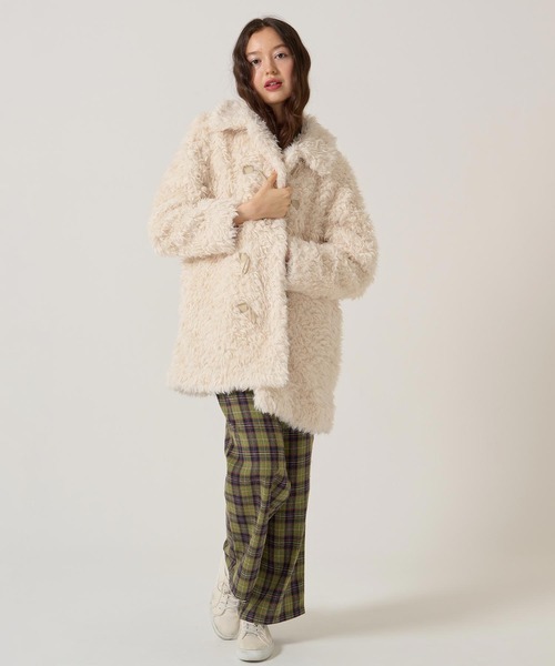 フェイクファー ダッフルコート TINA：JOJUN（ダッフルコート）｜TINA