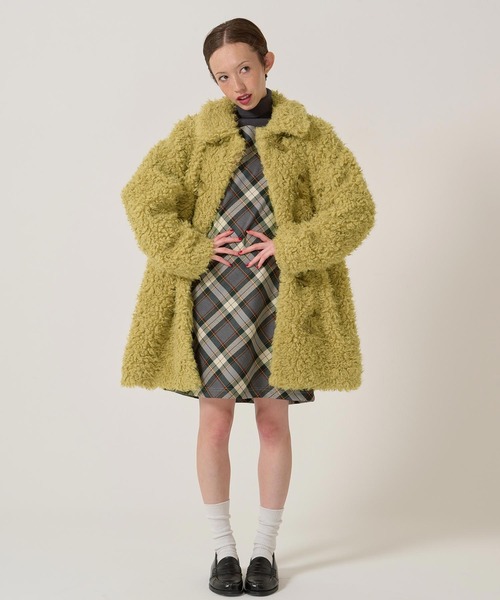 フェイクファー ダッフルコート TINA：JOJUN（ダッフルコート）｜TINA