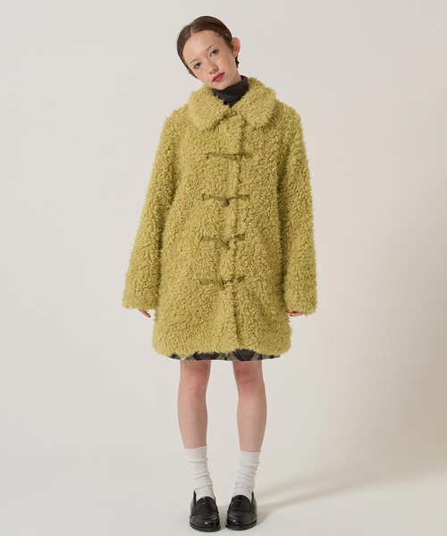 フェイクファー ダッフルコート TINA：JOJUN（ダッフルコート）｜TINA