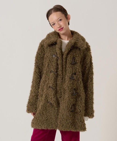フェイクファー ダッフルコート TINA：JOJUN（ダッフルコート）｜TINA