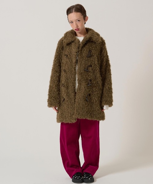 フェイクファー ダッフルコート TINA：JOJUN 新品未使用 フェイクファー ダッフルコート TINA：JOJUN（ダッフルコート）｜TINA