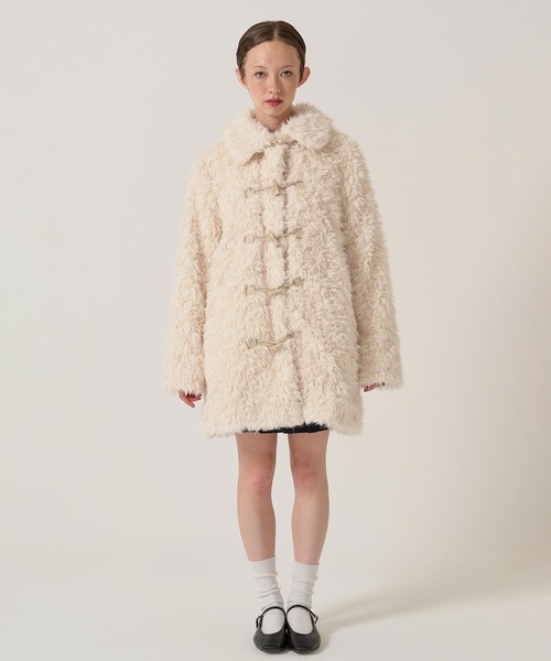 フェイクファー ダッフルコート TINA：JOJUN（ダッフルコート）｜TINA