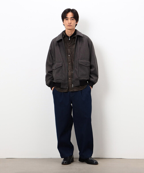 COMME CA ISM（コムサイズム）の「ジャージー ツイード ジップブルゾン（ブルゾン・メンズ・チャコール/ネイビー・MEDIUM/LARGE）」の4枚目の写真