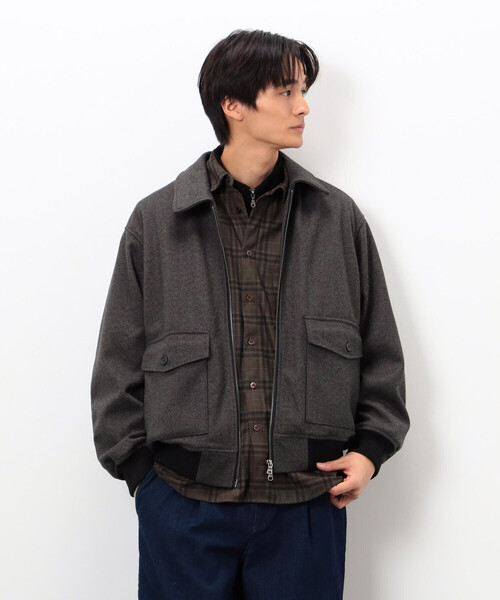 COMME CA ISM（コムサイズム）の「ジャージー ツイード ジップブルゾン（ブルゾン・メンズ・チャコール/ネイビー・MEDIUM/LARGE）」の5枚目の写真