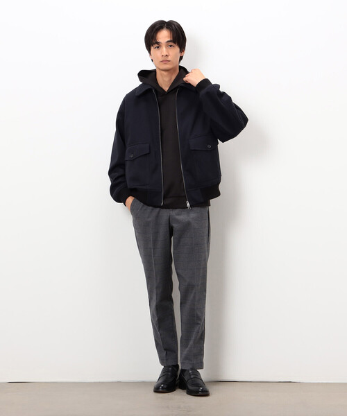 COMME CA ISM（コムサイズム）の「ジャージー ツイード ジップブルゾン（ブルゾン・メンズ・チャコール/ネイビー・MEDIUM/LARGE）」の8枚目の写真