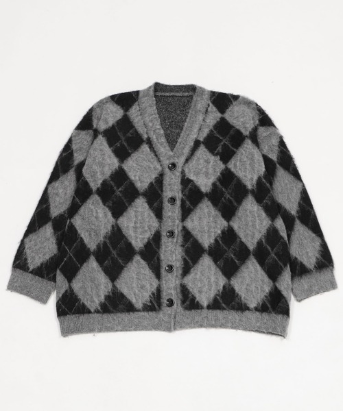 Figments(フィグメンツ)の「ブラッシュドアーガイルカーデ(カーディガン/ボレロ・レディース・グレー・FREE)」の11枚目の写真