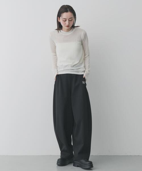 SENSE OF PLACE by URBAN RESEARCH(センスオブプレイスバイアーバンリサーチ)の「ワンポイントシシュウスウェットパンツ(その他パンツ・レディース・グレー/ブラック・SMALL/MEDIUM)」の18枚目の写真