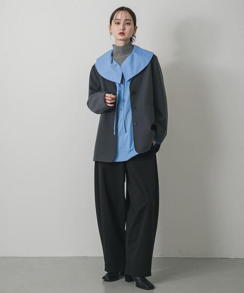 SENSE OF PLACE by URBAN RESEARCH(センスオブプレイスバイアーバンリサーチ)の「ワンポイントシシュウスウェットパンツ(その他パンツ・レディース・グレー/ブラック・SMALL/MEDIUM)」の6枚目の写真