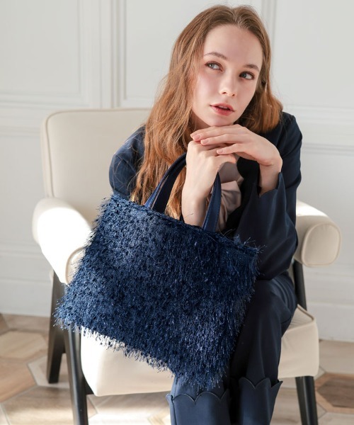 DONOBAN（ドノバン）の「トゥインクルトート（トートバッグ・レディース・ホワイト/ピンク/グレー/ブラック/ネイビー・ONE SIZE）」の5枚目の写真