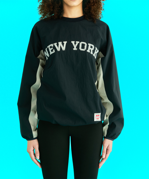 ERER（エルエル）の「[UN] Vintage Painted Warm-up Navy（Tシャツ/カットソー・レディース・ネイビー・1/2/3）」の4枚目の写真