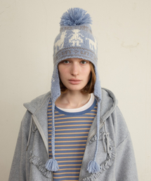 FUN FROM FUN（ファンフロムファン）の「Nomad Handmade Earmuff, Blue（ニットキャップ/ビーニー）」