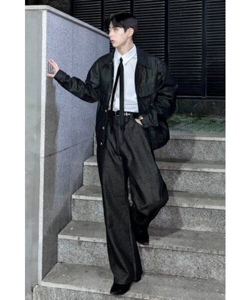 BASEMOMENT(ベースモーメント)の「ノンフェイドカーブデニムパンツブラック(デニムパンツ・メンズ・その他・LARGE/MEDIUM/X-LARGE)」の21枚目の写真