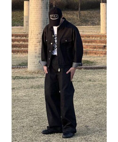 BASEMOMENT(ベースモーメント)の「ノンフェイドカーブデニムパンツブラック(デニムパンツ・メンズ・その他・LARGE/MEDIUM/X-LARGE)」の22枚目の写真