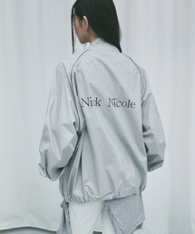 OVERSIZED NICK NICOLE PIPING JUMPER_GRAY