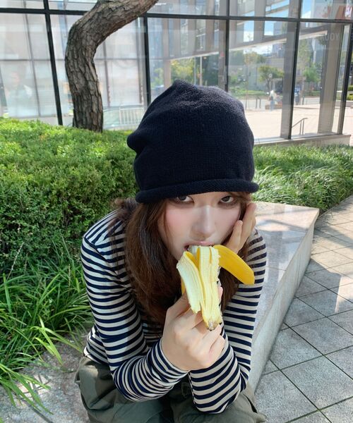 ZEROPLANET（ゼロプラネット）の「クロエ アンバランススリーブトップ [ネイビーストライプ]（Tシャツ/カットソー・レディース・ネイビー・SMALL/MEDIUM）」の12枚目の写真