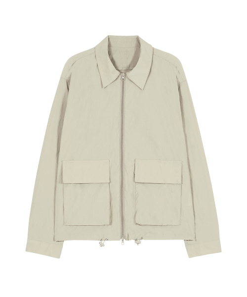 86-IRO291 [アンチモスキート] ウィンドセルカラージャケット アイボリー