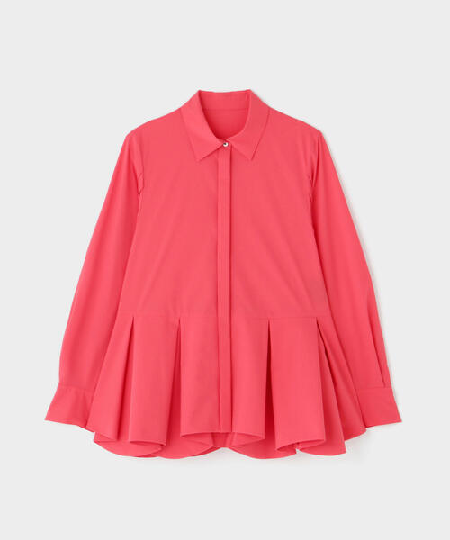 LE PHIL（ルフィル）の「◆SOLOTEXブロードタックフレアブラウス（シャツ/ブラウス・レディース・ホワイト/ピンク系その他/ネイビー・F）」の8枚目の写真