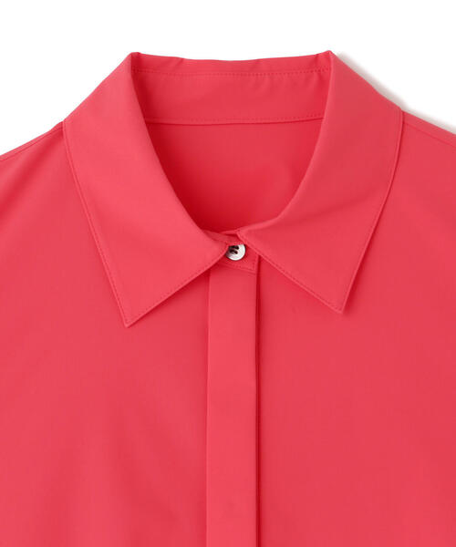 LE PHIL（ルフィル）の「◆SOLOTEXブロードタックフレアブラウス（シャツ/ブラウス・レディース・ホワイト/ピンク系その他/ネイビー・F）」の12枚目の写真