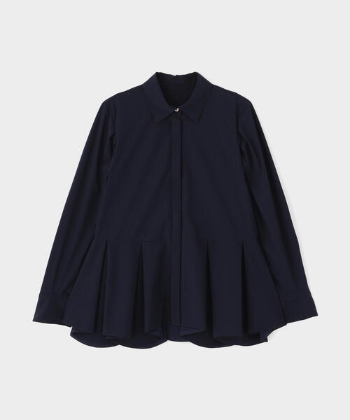 LE PHIL（ルフィル）の「◆SOLOTEXブロードタックフレアブラウス（シャツ/ブラウス・レディース・ホワイト/ピンク系その他/ネイビー・F）」の17枚目の写真