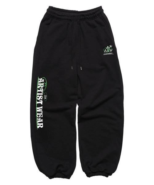 ARTISTWEAR（アーティストウェア）の「[ATW] ライン2プレイスワイドジョガーパンツ（スウェットパンツ・レディース・ブラック・SMALL/MEDIUM/LARGE/X-LARGE）」の3枚目の写真