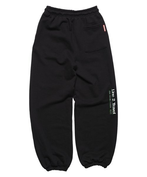 ARTISTWEAR（アーティストウェア）の「[ATW] ライン2プレイスワイドジョガーパンツ（スウェットパンツ・レディース・ブラック・SMALL/MEDIUM/LARGE/X-LARGE）」の4枚目の写真