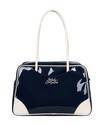 NAKED SURF CLUB（ネイキッドサーフクラブ）の「NSC エナメルショルダーバッグ (ネイビー)（ショルダーバッグ・メンズ）」