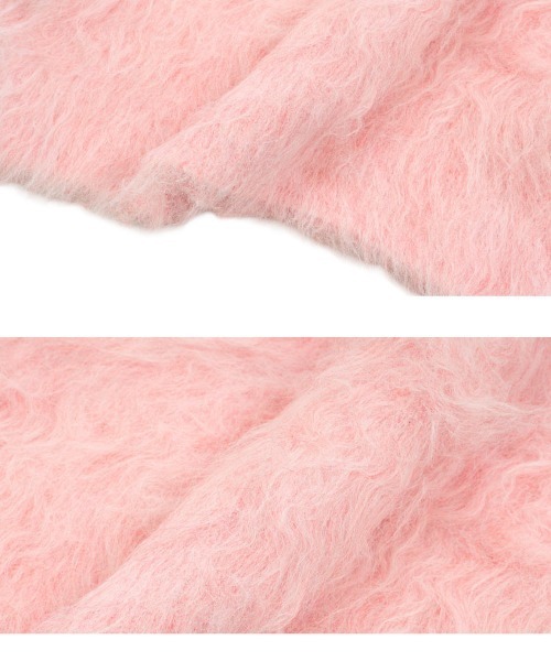 ラスト1点⭐︎ノーソーイングニット　フレアスリーブ　ピンク KOBE LETTUCE（神戸レタス） ニット セーター 袖先取り外しOKフレア