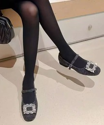 ammy.（エイミードット）の「【 ammy. / エイミードット 】 ビジュー バックル ウールタッチ パンプス（パンプス）」