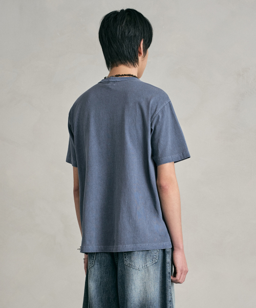 DECET(デケト)の「Pigment Pocket T-Shirt DCTS001Blue(Tシャツ/カットソー・メンズ・その他・SMALL/MEDIUM/LARGE)」の7枚目の写真