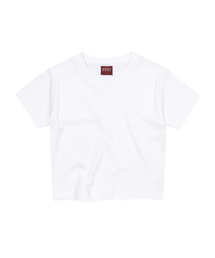 S'EST（エスイーエスティー）の「Woman Crop T-shirts White（Tシャツ/カットソー）」