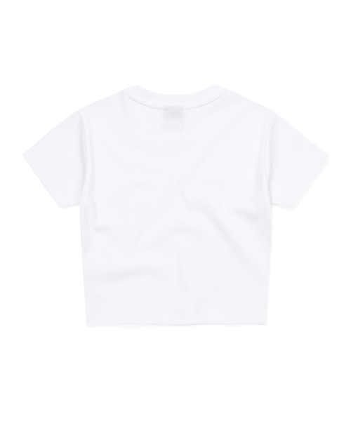 S'EST(エスイーエスティー)の「Woman Crop T-shirts White(Tシャツ/カットソー・レディース・その他・FREE)」の2枚目の写真