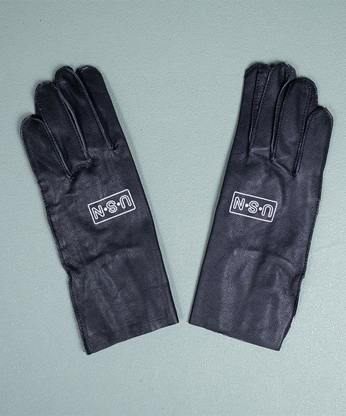 8(eight)(エイト)の「NAVY ゴートスキンフライトグローブ(手袋・メンズ・ブラック・SMALL)」の1枚目の写真