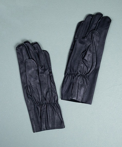 8(eight)(エイト)の「NAVY ゴートスキンフライトグローブ(手袋・メンズ・ブラック・SMALL)」の2枚目の写真