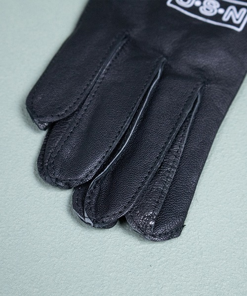 8(eight)(エイト)の「NAVY ゴートスキンフライトグローブ(手袋・メンズ・ブラック・SMALL)」の3枚目の写真