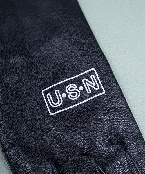 8(eight)(エイト)の「NAVY ゴートスキンフライトグローブ(手袋・メンズ・ブラック・SMALL)」の6枚目の写真