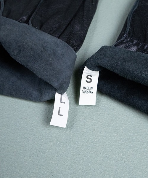 8(eight)(エイト)の「NAVY ゴートスキンフライトグローブ(手袋・メンズ・ブラック・SMALL)」の8枚目の写真