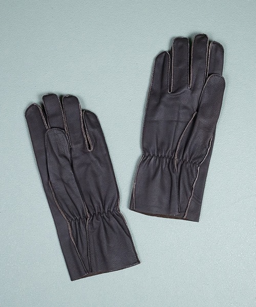 8(eight)(エイト)の「NAVY ゴートスキンフライトグローブ(手袋・メンズ・ブラック・SMALL)」の9枚目の写真