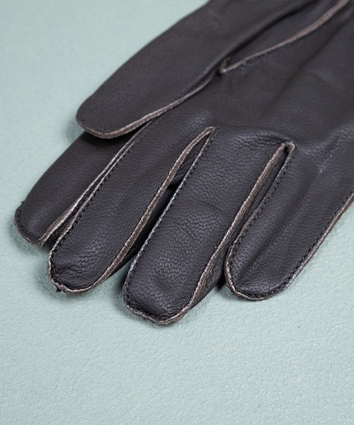 8(eight)(エイト)の「NAVY ゴートスキンフライトグローブ(手袋・メンズ・ブラック・SMALL)」の11枚目の写真