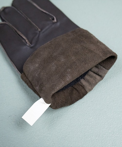 8(eight)(エイト)の「NAVY ゴートスキンフライトグローブ(手袋・メンズ・ブラック・SMALL)」の14枚目の写真
