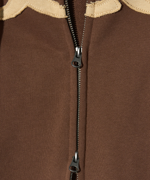 PIECEMAKER（ピースメーカー）の「[2TYPE] PCE APPLIQUE ZIP HOODIE (BROWN)（パーカー・レディース・その他・MEDIUM/LARGE）」の9枚目の写真