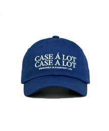 CASE A LOT（ケースアロット）の「Slogon logo ball cap - Blue（キャップ）」