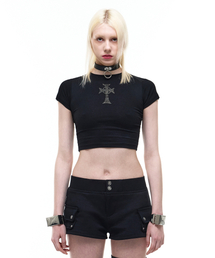 Op. 07 NFR CROP T-SHIRTS BLACK