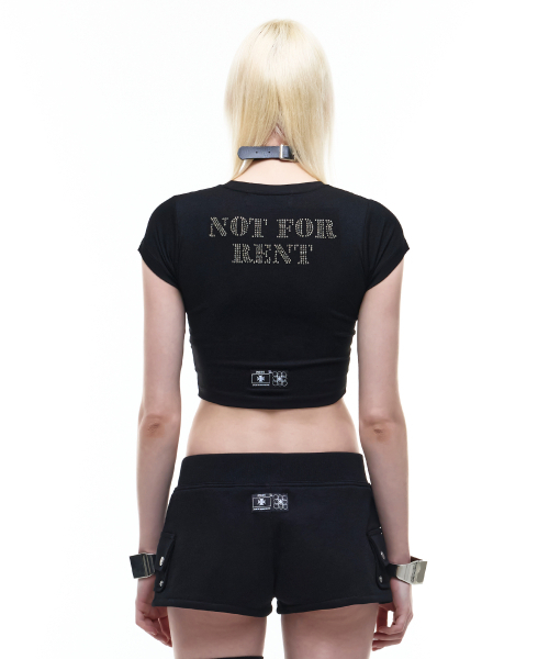 OPUS 0012(オーパス0012)の「Op. 07 NFR CROP T-SHIRTS BLACK(Tシャツ/カットソー・レディース・その他・SMALL/MEDIUM)」の2枚目の写真