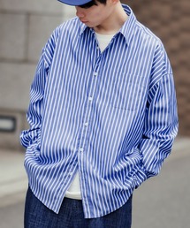 【NULL】ストライプ長袖シャツ