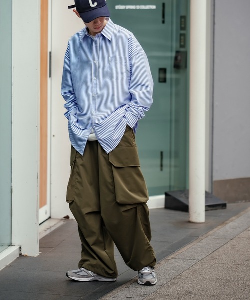 En serio TOKYO(エンソリオトーキョー)の「【NULL】ストライプ長袖シャツ(シャツ/ブラウス・メンズ・グレー/ブルー/サックスブルー/ライトブルー/ブラック/ブラック系2・X-LARGE/LARGE/SMALL/MEDIUM)」の11枚目の写真