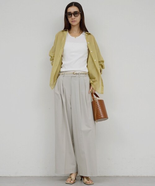 GALLARDAGALANTE（ガリャルダガランテ）の「【前後2way】ハイツイストリブタンク（キャミソール・レディース・レッド/ホワイト/ブラック・FREE）」の7枚目の写真