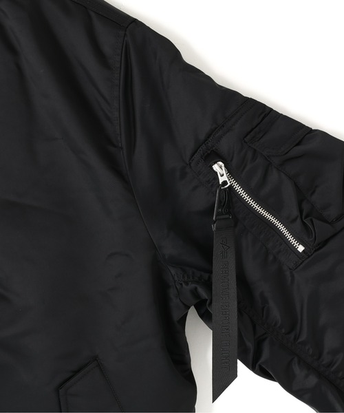 Alpha Industries（アルファインダストリーズ）の「Alpha Industries/アルファインダストリーズ/MA-1 BASE FLIGHT BOMBER JACKET/エムエーワン ベース フライト ボンバー ジャケット（MA-1・メンズ・ブラック/その他10・L/M/S）」の5枚目の写真