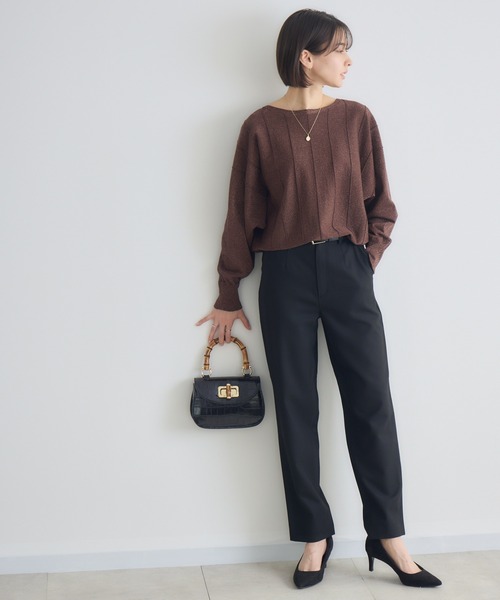 KATHARINE ROSS（キャサリンロス）の「【KATHARINE ROSS】12Gラメストライプドルマンプルオーバー（ニット/セーター・レディース・オフホワイト/ピンク/ブラウン・FREE）」の11枚目の写真